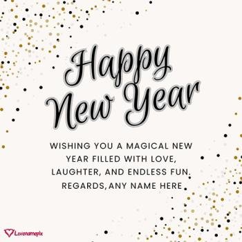 Magical Happy New Year Wishes For Kids With Name