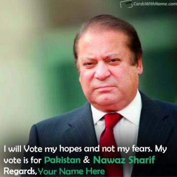 Nawaz Sharif Will Win Election Support With Name