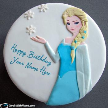 Princess Elsa Birthday Cake For Girls Name Generator