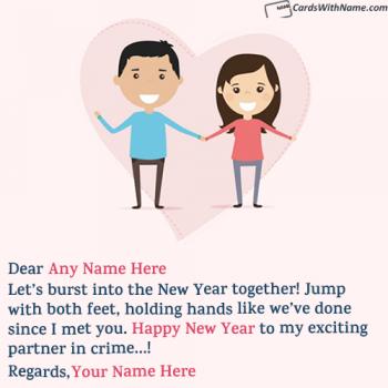 Romantic New Year Wishes Messages for Boyfriend With Name