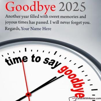 Send Online Goodbye 2025 Hello 2026 Wishes With Name
