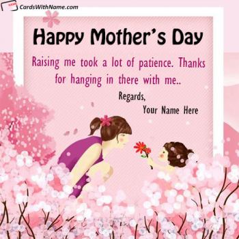 Special Happy Mothers Day Messages Card With Name