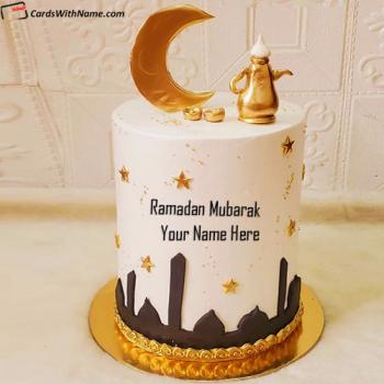 Special Ramadan Mubarak Cake For Friends With Name Edit