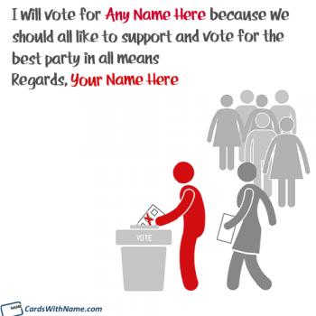 Support Your Political Party In Elections With Name