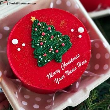 Traditional Christmas Wishes Cake Images Free With Name