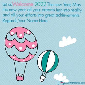 Hello 2022 Quotes Images With Name Maker Online